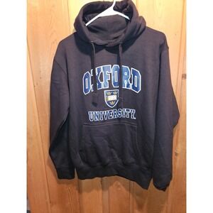 Oxford‎ University Hoodie Adult XSmall Black Pullover Unisex Big Logo